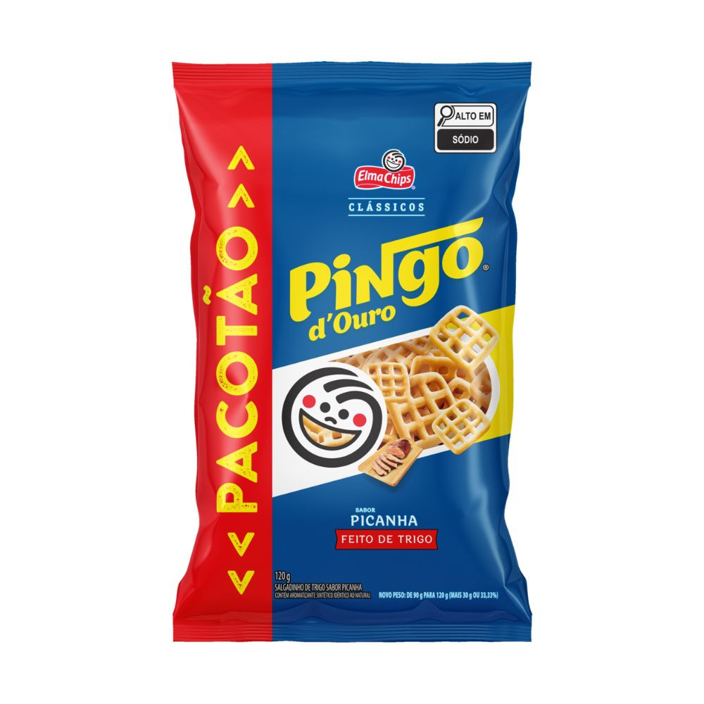 Salgadinho pingo d'ouro picanha 120g