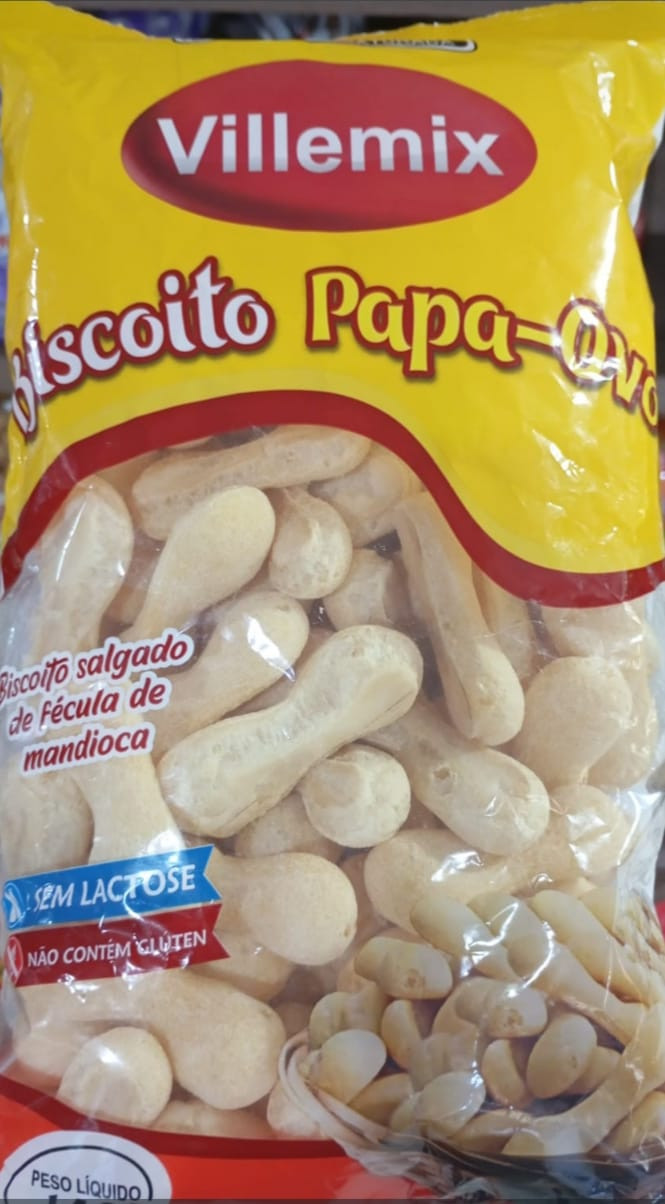 BISCOITO PAPA OVO VILLEMIX ZERO  LACTOSE 140G