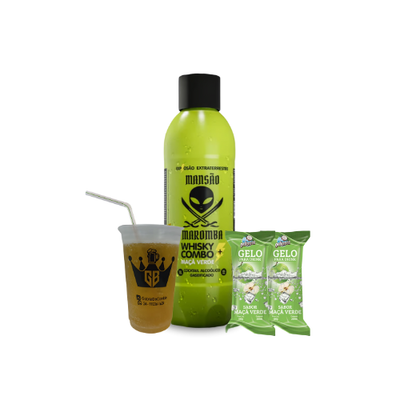 mansão maromba whisky + combo maça verde 1 l 