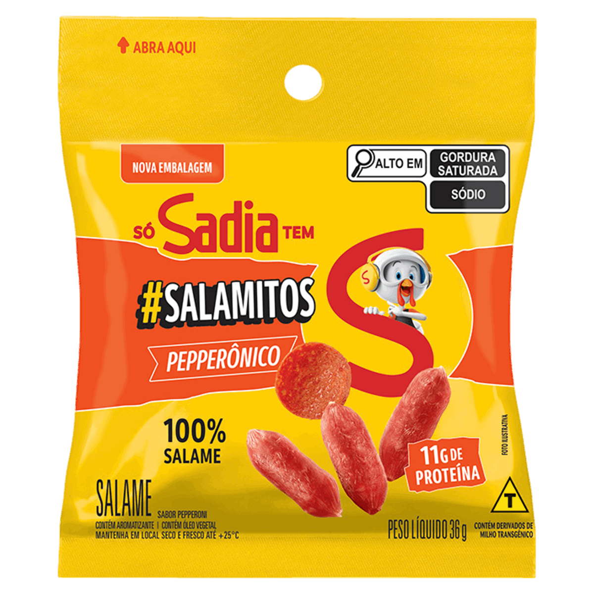 SALAME SALAMITOS SADIA PEPPERONICO 36G
