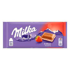 Choco barra Milka strawberry 100g