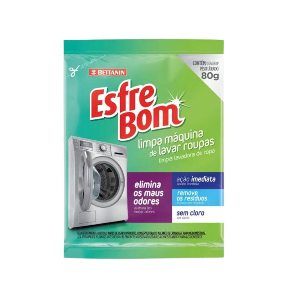 LIMPA MAQUINA LAVAR ESFREBOM 80G