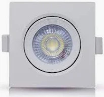 Spot Led Embutir Quadrado 7W Br Frio