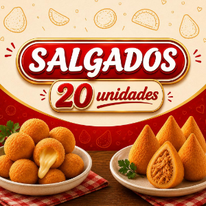 SALGADOS 20 UNIDADES