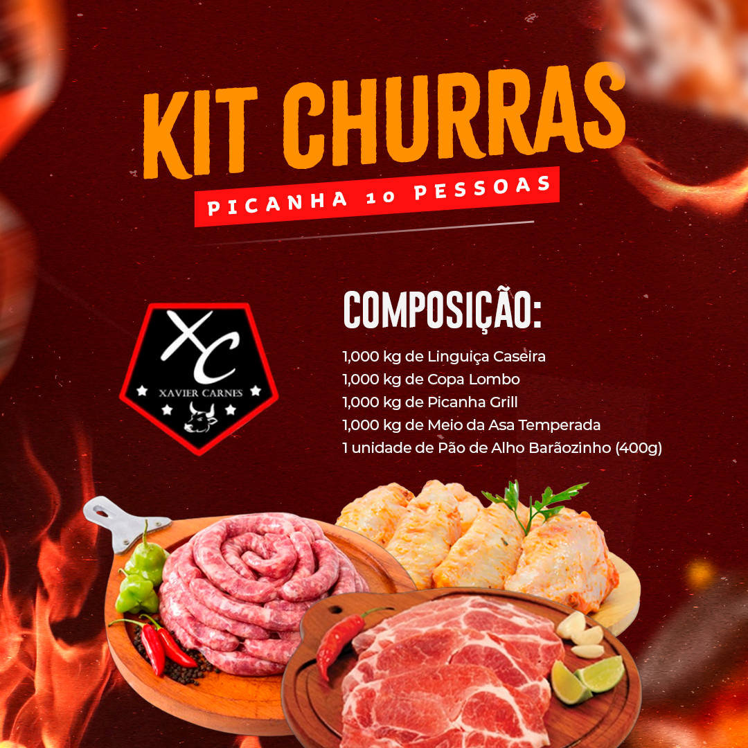 KIT CHURRASCO PICANHA