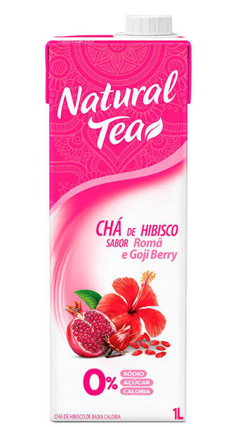 Natural Tea Cha Hibisco Roma E Goji Berry 1000ml