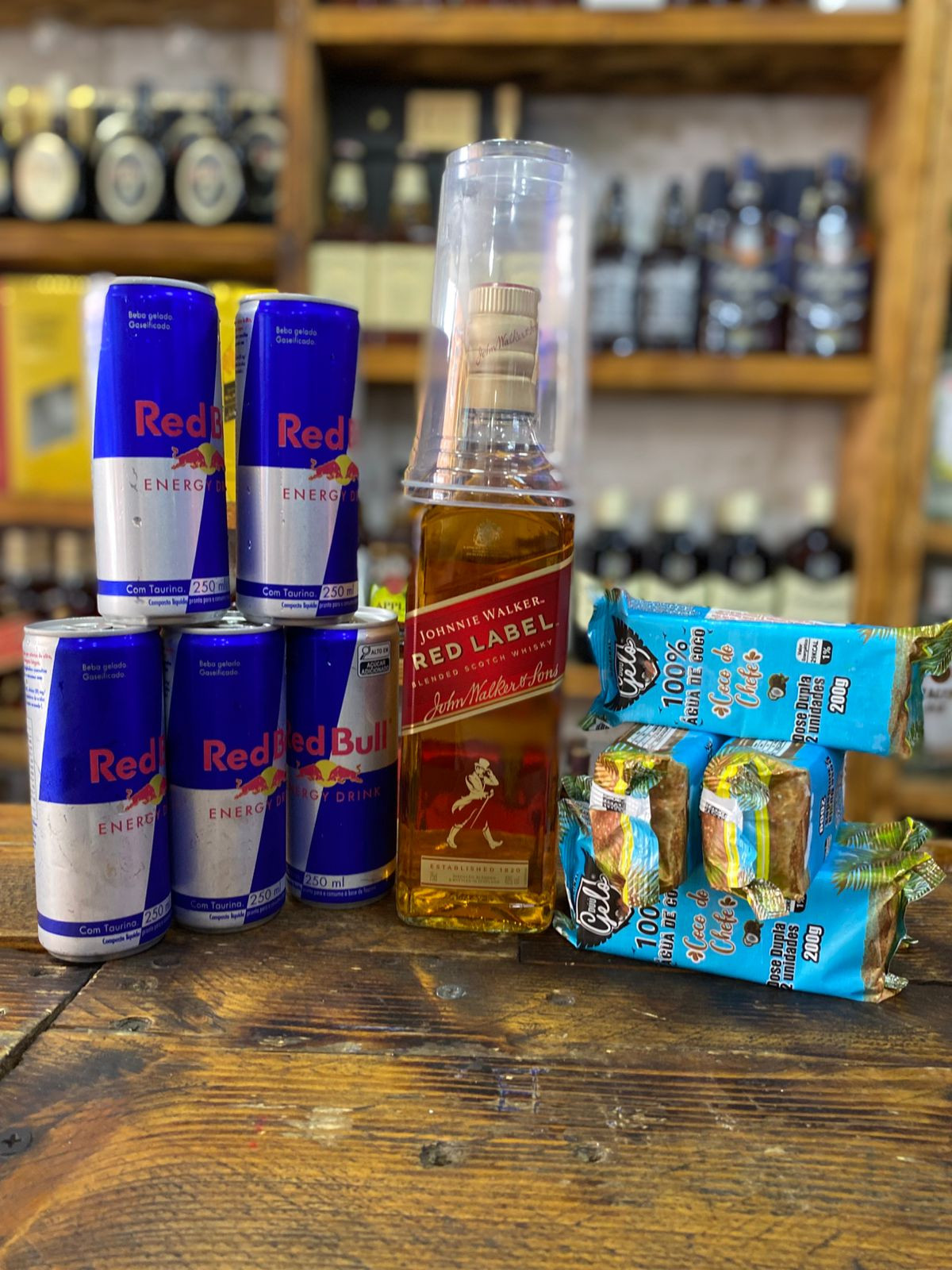 Combo Red 750ML+5 Red Bull+5 Sache