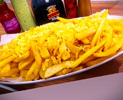 Batata Frita com Queijo - GRANDE