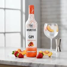 GIN INVICTUS MORANGO C/ PESSEGO 900ML