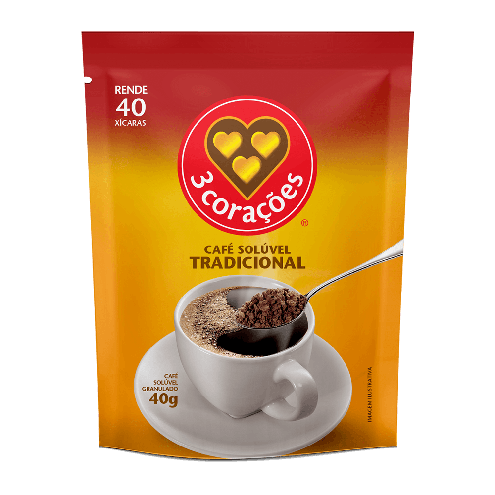 CAFE SOLUVEL 3CORAÇOES TRADICIONAL SC40G