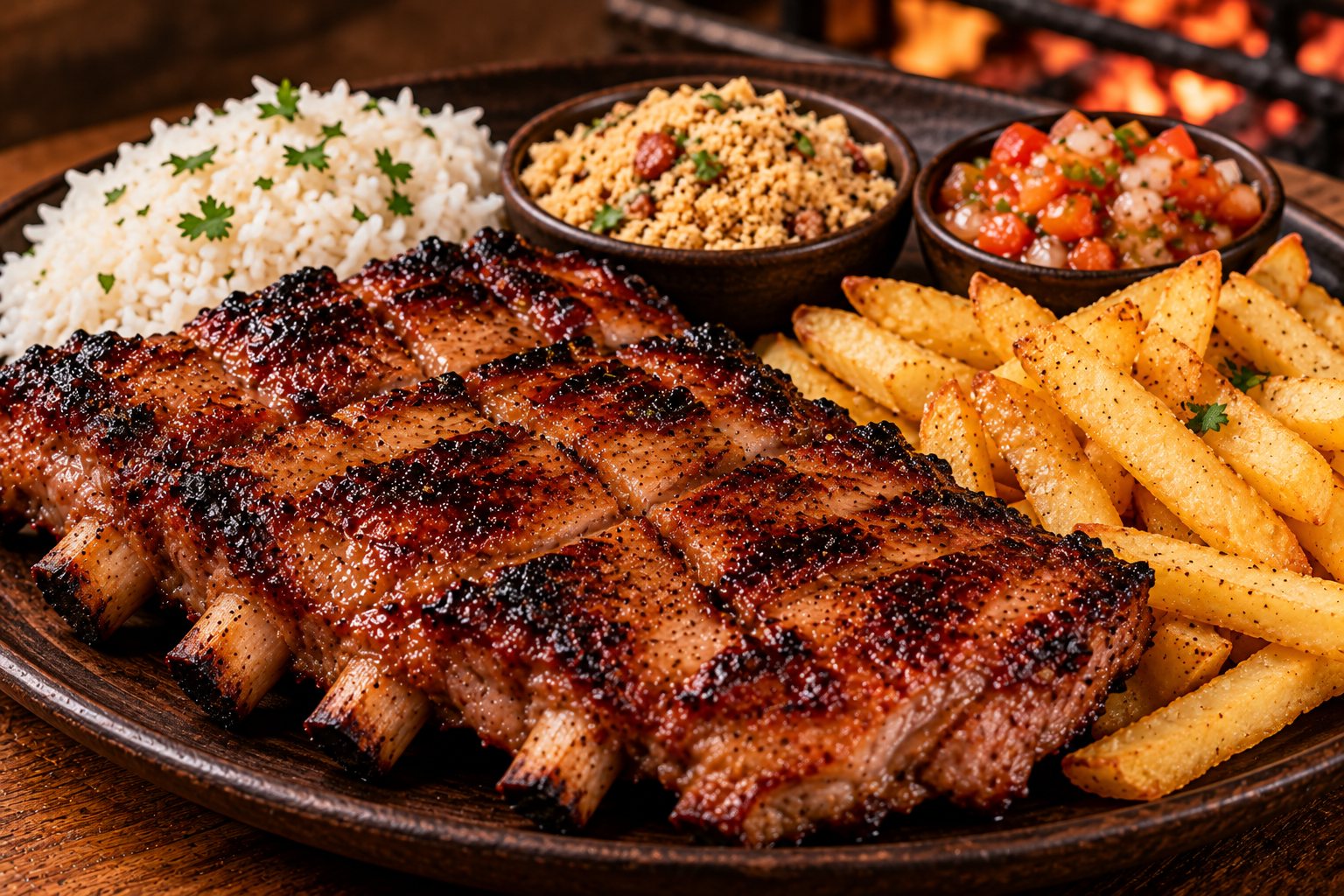 Costelinha na Brasa Completa
