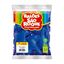BALAO SAO ROQUE N7 LISO AZUL COBALTO C/50UN