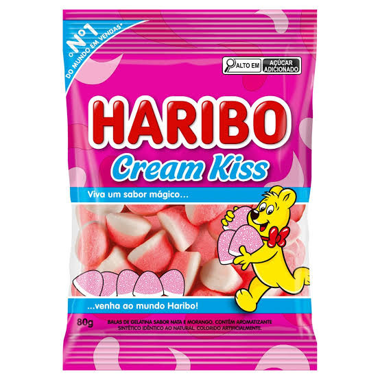 BALA DE GEL HARIBO CREAM KISS 80GR