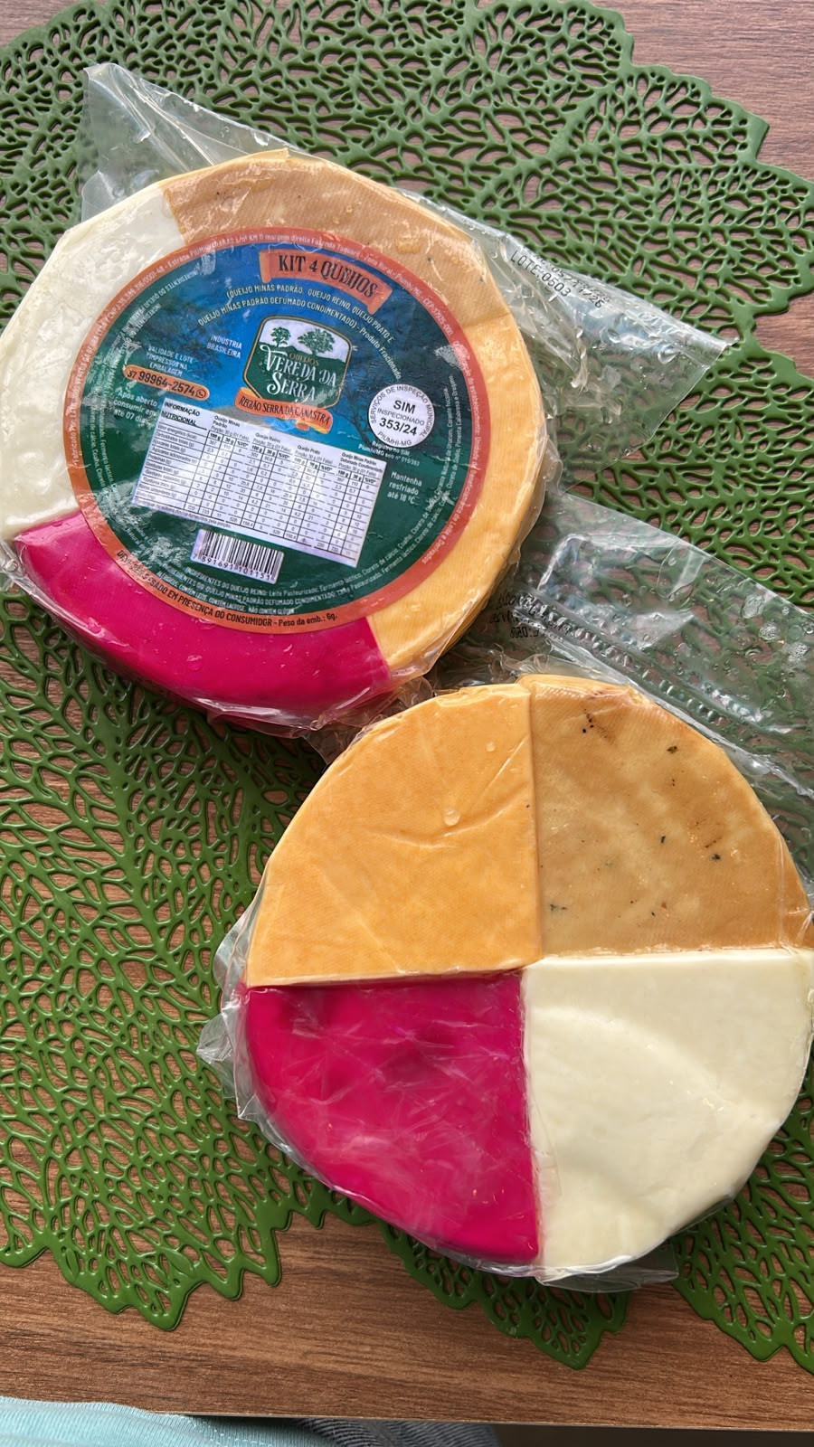 Kit 4 queijos Vereda da Serra - 550g