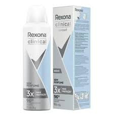 DESOD AEROSOL REXONA CLINICAL S/ PERFUME CX150ML