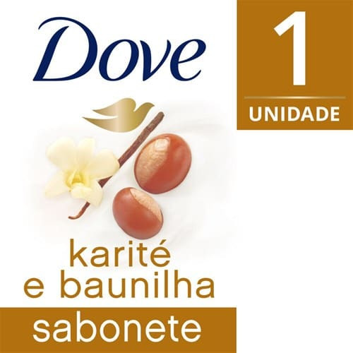 Sabonete em Barra Karité e Baunilha Dove 90g