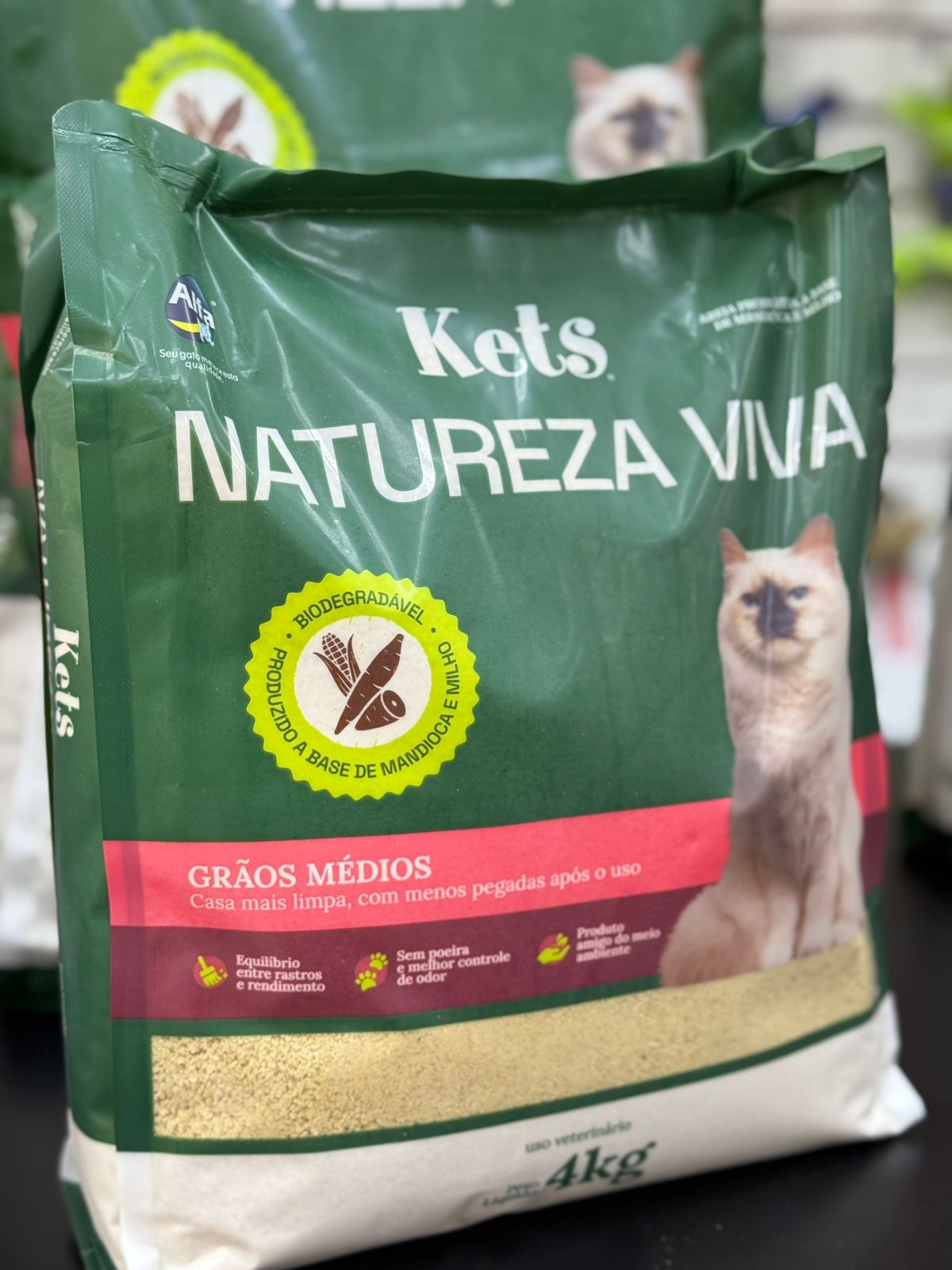 Areia Kets Natureza Viva Média 4kg