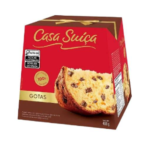 PANETTONE CASA SUICA GOTAS CHOCOLATE 400G