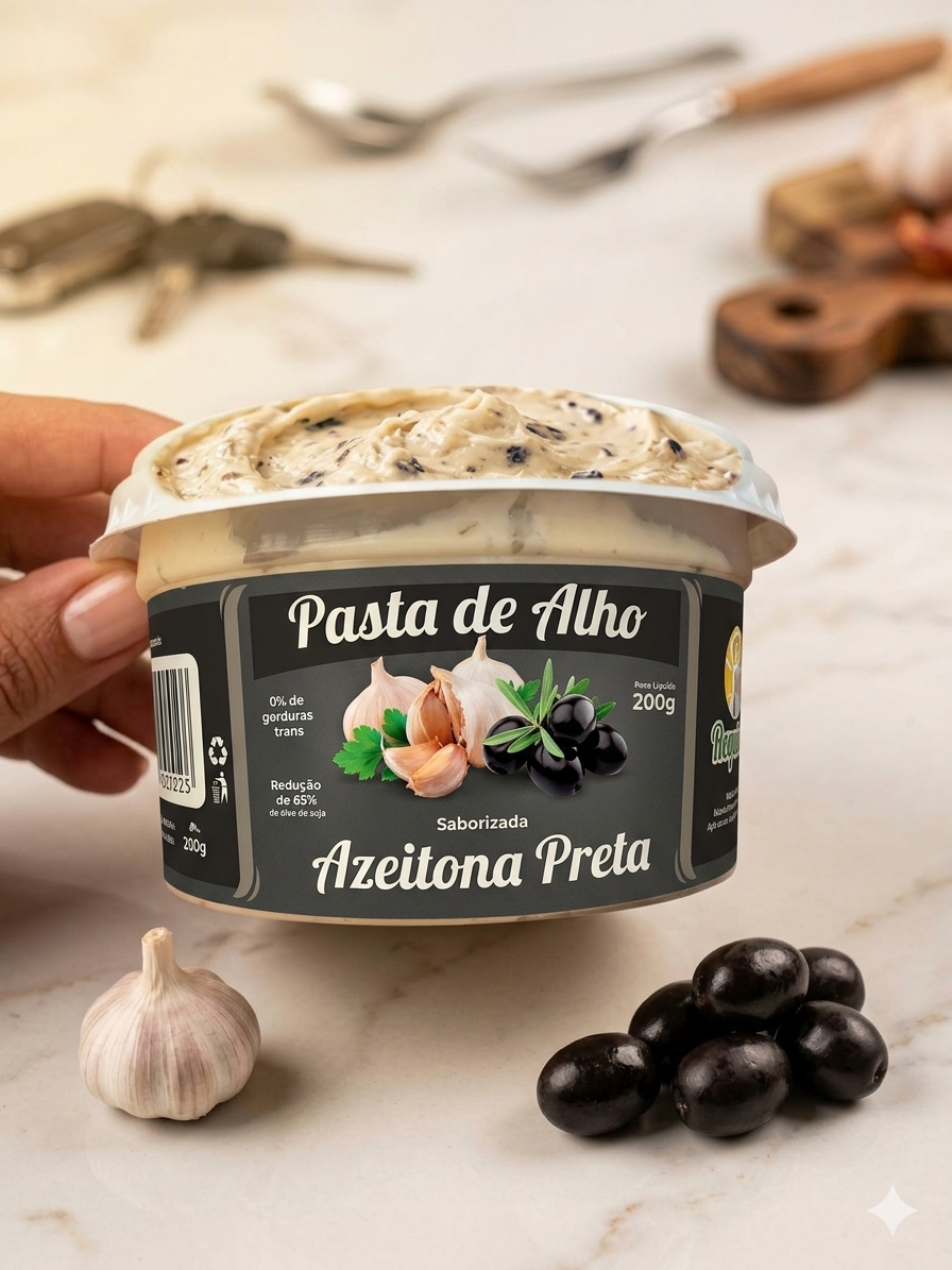 PASTA DE ALHO SABOR AZEITONA PRETA