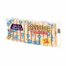 PRENDEDOR MADEIRA AGUIA BRANCA G 12UN