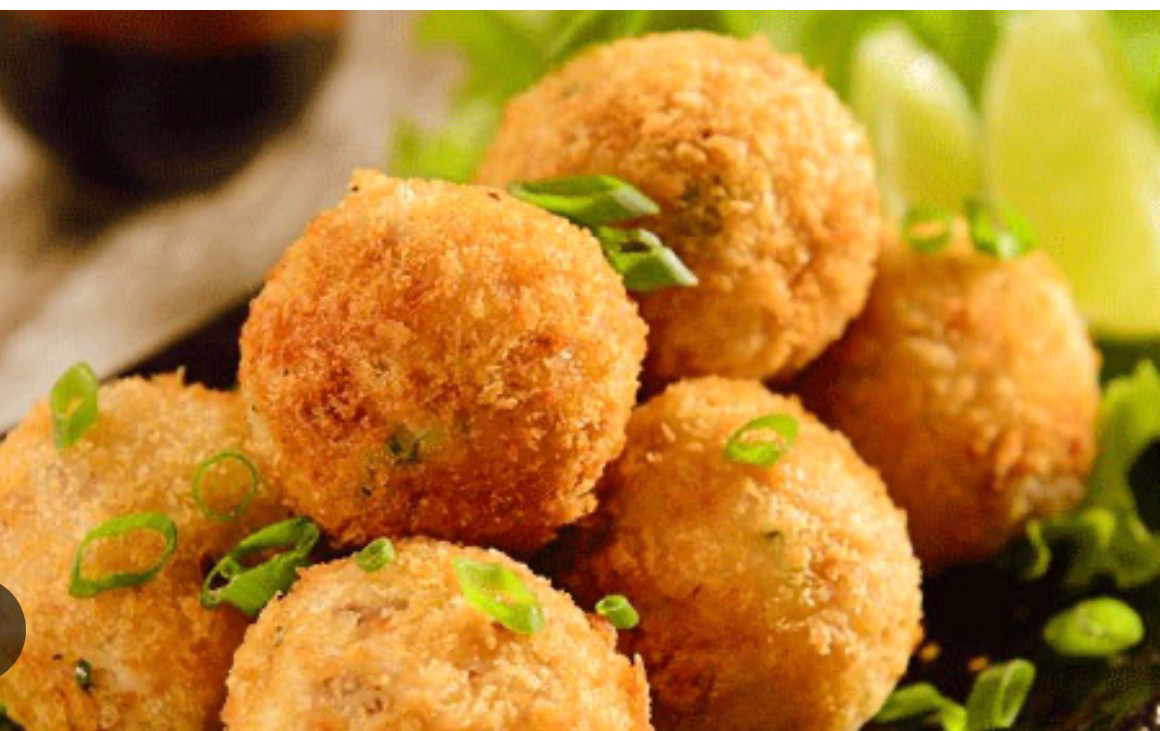 Bolinho de salmão 