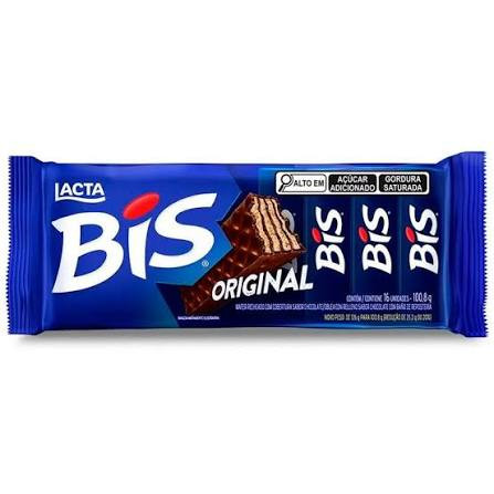 Choc Lacta Bis Ao Leite 100,8g 