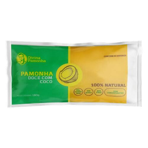 Pamonha Doce com Coco Divina Pamonha 180g