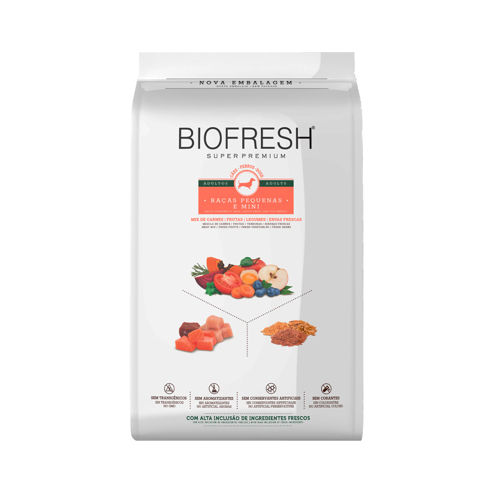 Ração Biofresh Adultos de Raças Pequenas e Mini 10,1kg