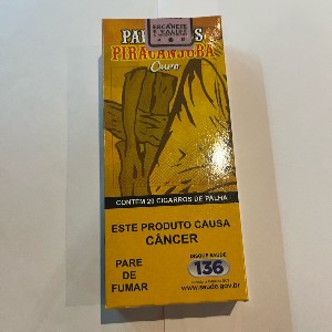 CIGARRO DE PALHA PIRACANJUBA -OURO