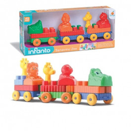 BRINQUEDO TRENZINHO ZOO DIDATICO ENCAIXES