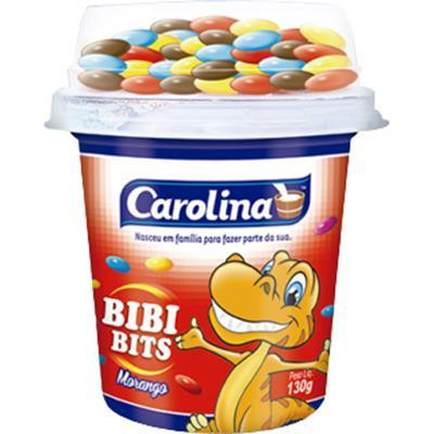 IOGURTE CAROLINA BL MORANGO C/ PASTILHAS COLORIDAS  125G