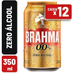 Cerveja Brahma Zero Lata 350ml 