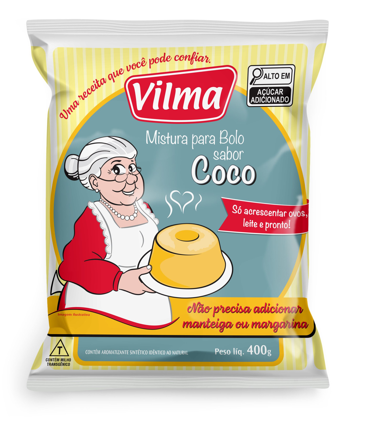 Mistura para bolo Vilma Coco
