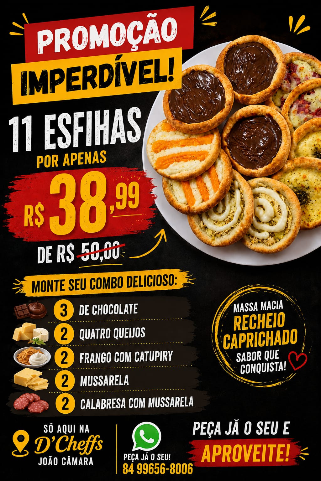 Promoção Imperdível 11 Esfihas 