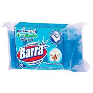 SABAO EM BARRA AZUL COM AMACIANTE 180G