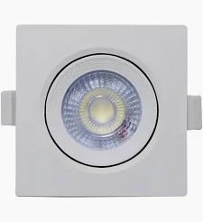 Spot led Embutir Quadrado 5W Br Frio Bivolt