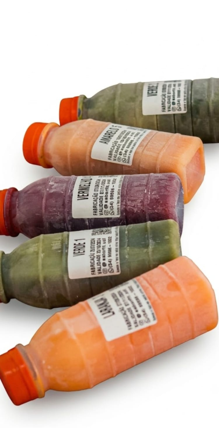 COMBO 7 SUCOS 300 ML VARIADOS Congelado. "Maiores descontos conforme a forma de pagamento".