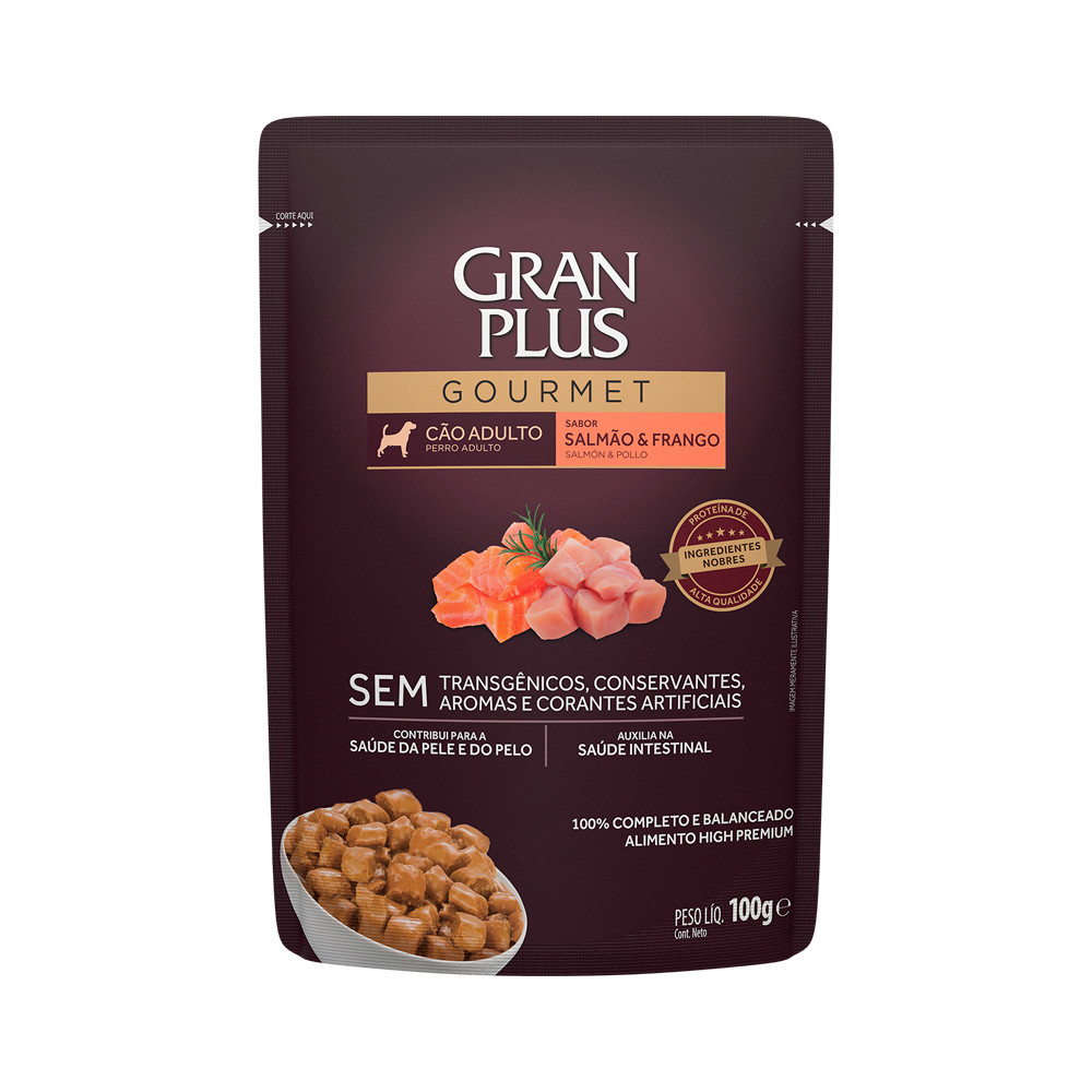 Sachê GranPlus Salmão e Frango 100g