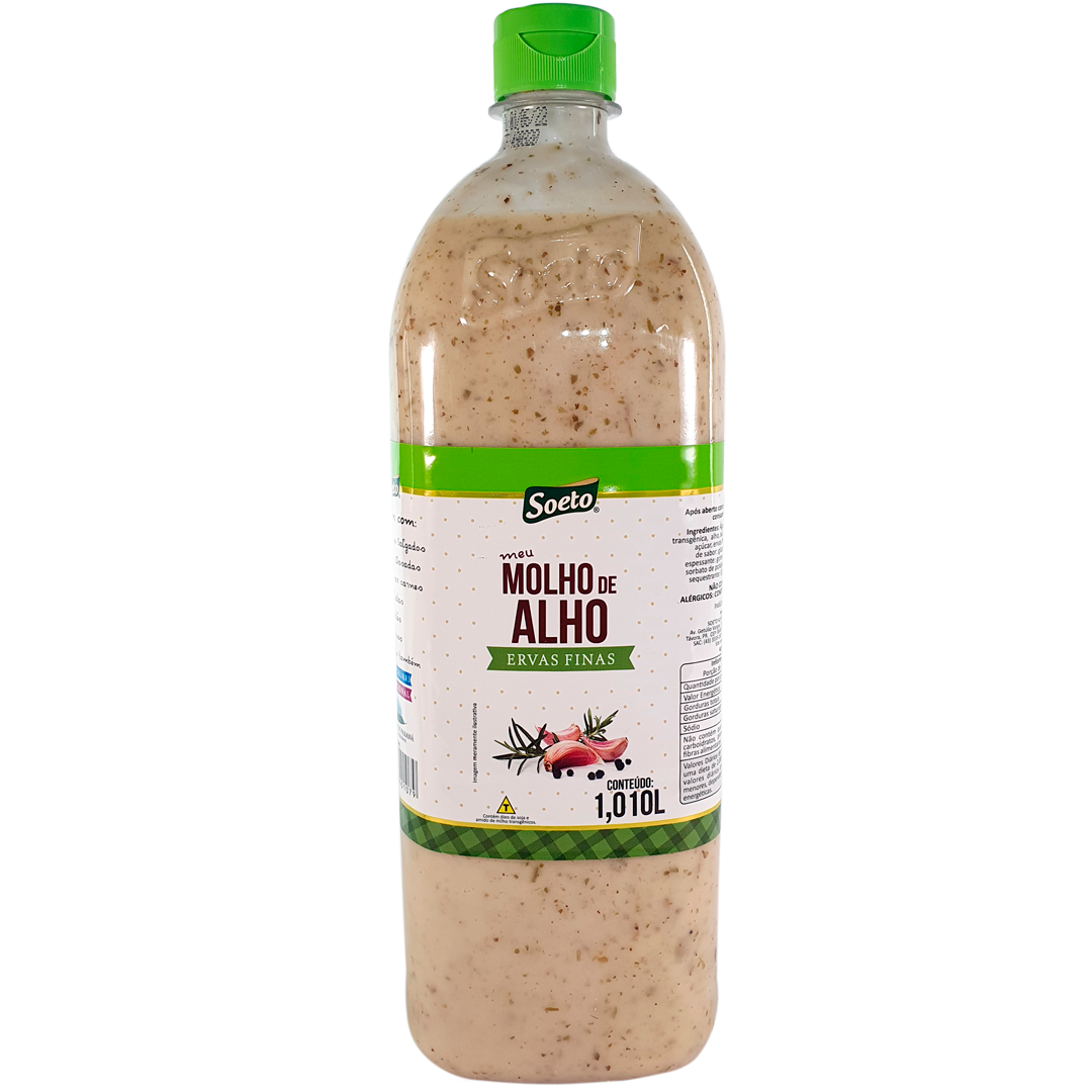 Molho de alho ervas finas 1L