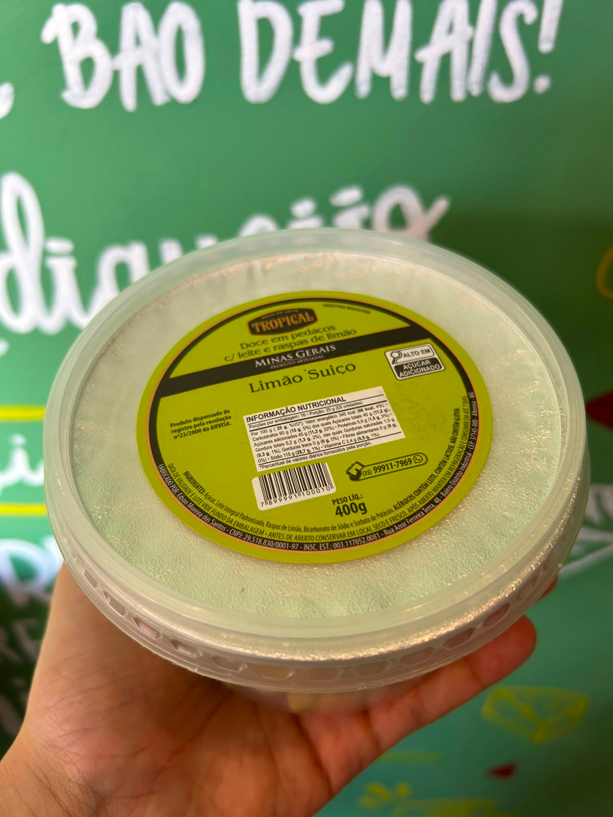 Doce de Leite com Raspas de Limao - 400g