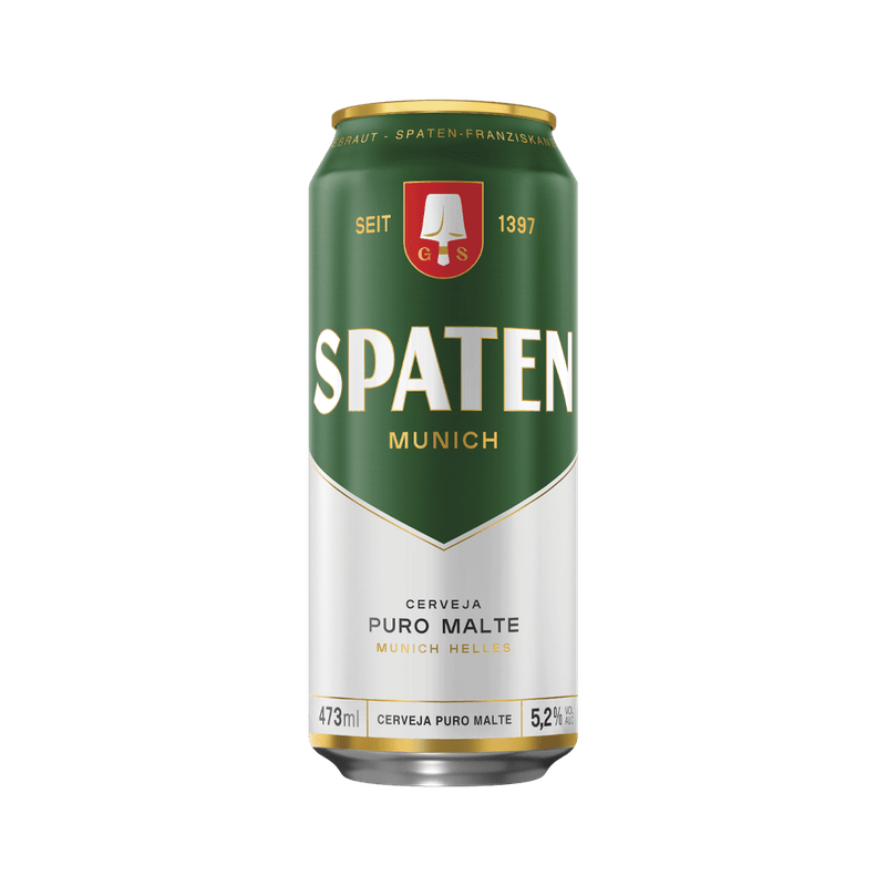 cerveja  spaten latão 473 ml  