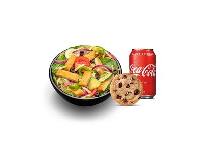 Combo Salada Frango Empanado