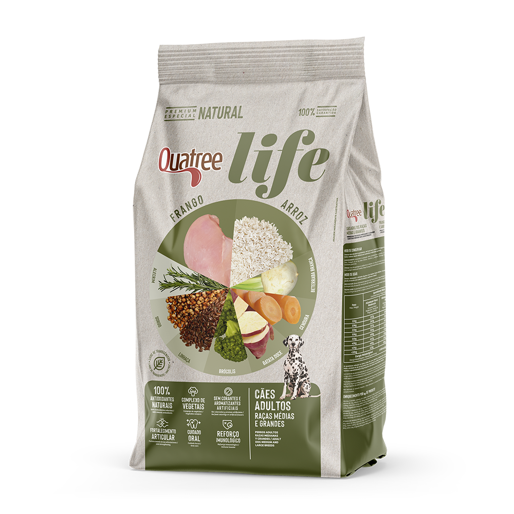 QUATREE LIFE ADULTOS RAÇAS MEDIAS E GRANDES 15KG