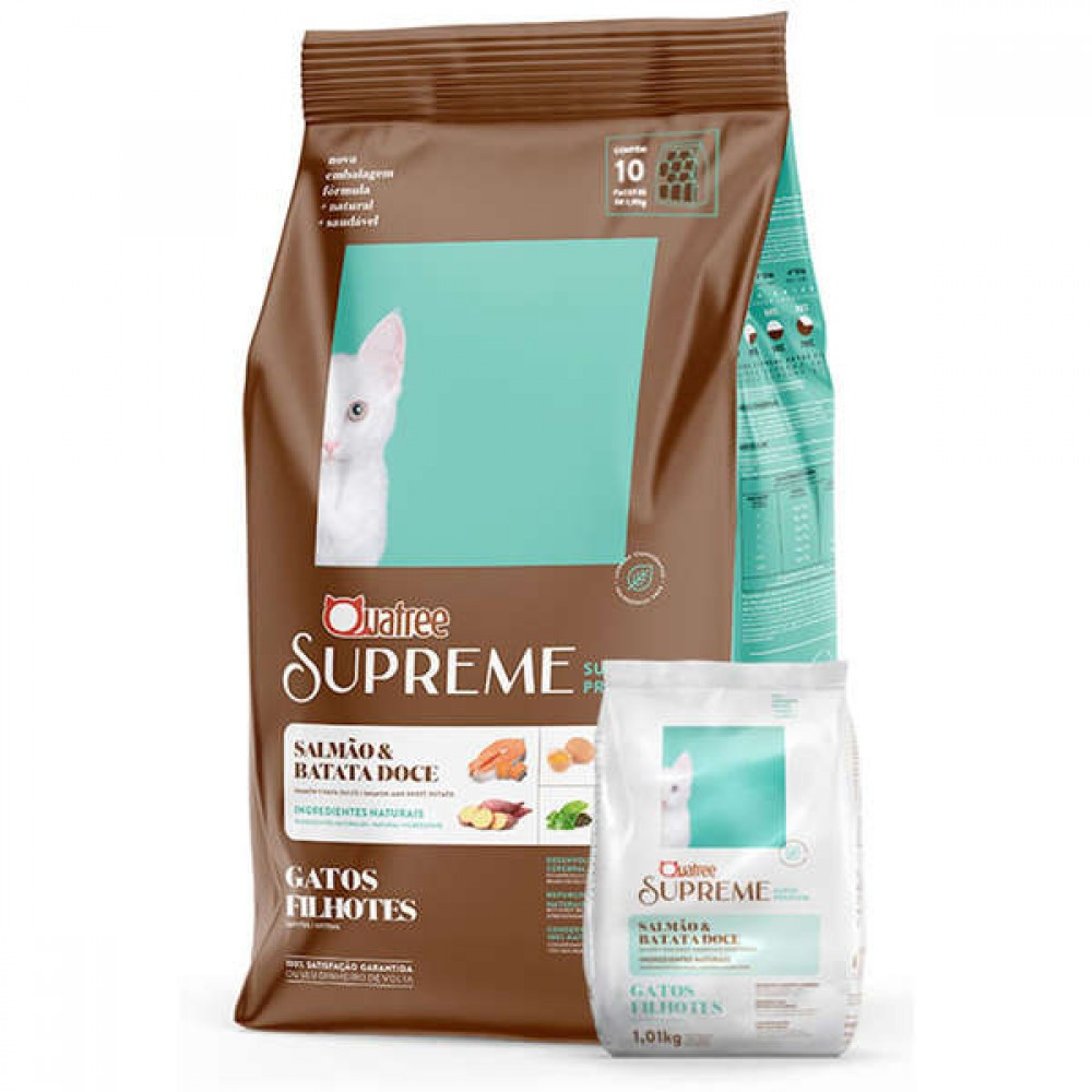 QUATREE SUPREME GATOS FILHOTE SALMÃO 1KG