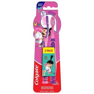 Escova de Dente Infantil Smiles Agnes e Fluffy +6 Anos Colgate 2un