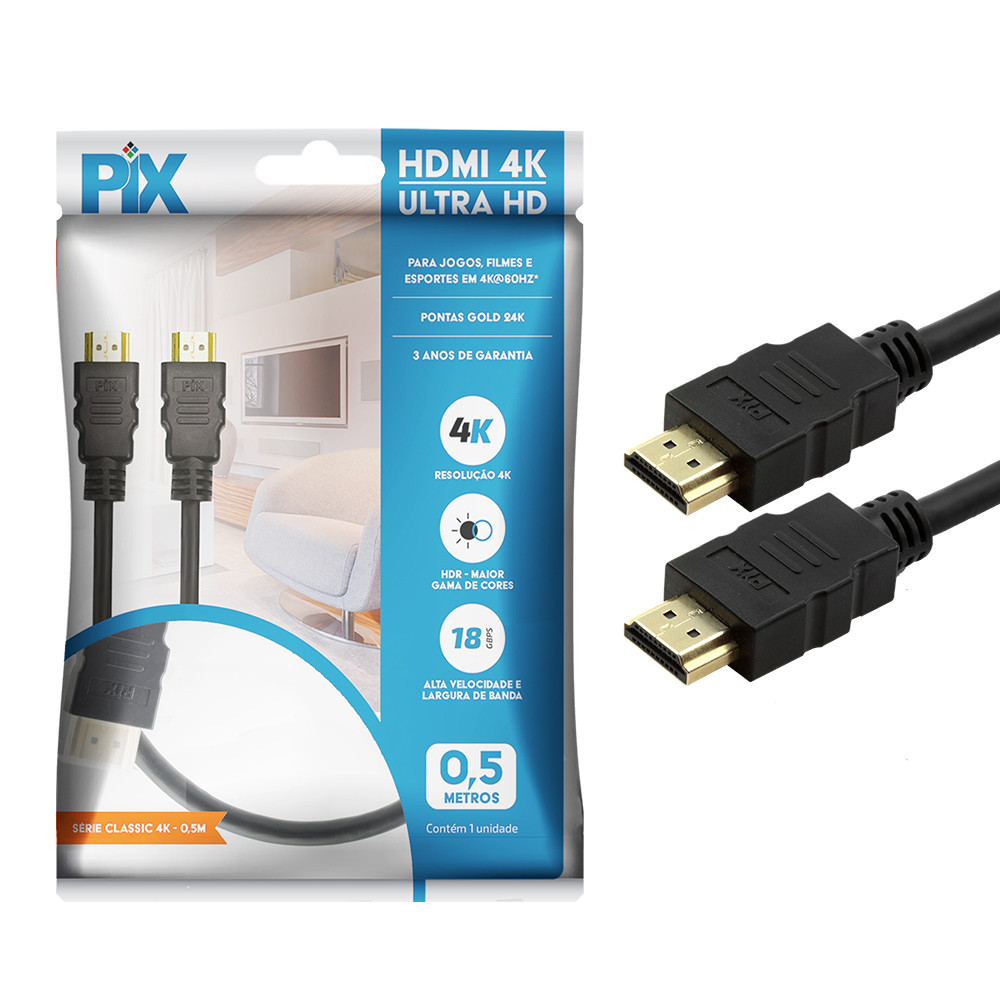 Cabo HDMI 4K ULTRA HD - PIX