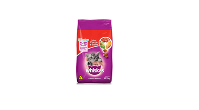 Ração Whiskas para Gatos Filhotes Sabor Carne 10kg