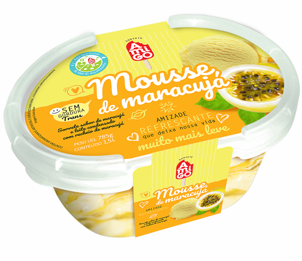 MOUSSE DE MARACUJÁ - 1,5 LT