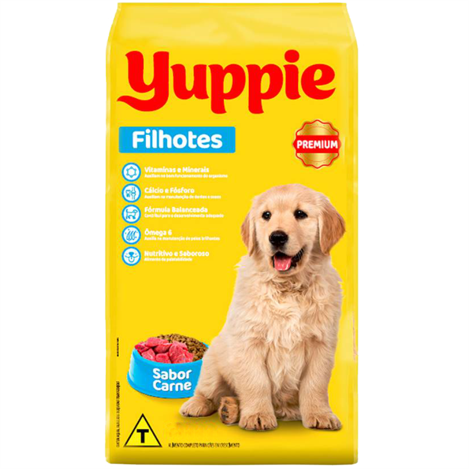 RAÇAO YUPPIE CAES FILHOTE CARNE 2KG