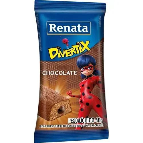 BOLINHO DIVERTIX "CHOCOLATE" RENATA 40G